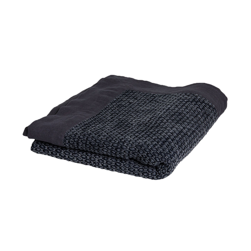 J.Elliot Home Taylor Cotton Jacquard Throw Rug Charcoal - Main Image