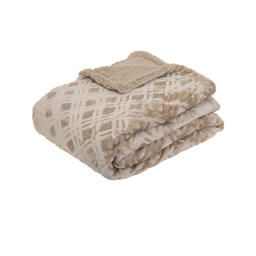 J.Elliot Home Vida Microplush Throw Sandstone - Main Image
