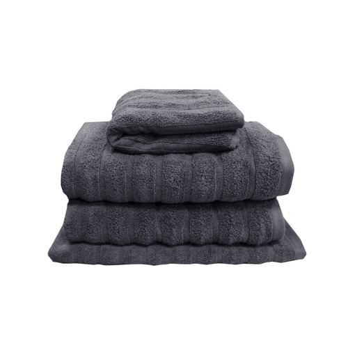 J Elliot Home Set of 4 George Collective Cotton Bath Towel Set Ash - Main Image