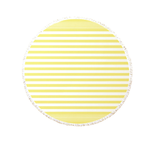J.Elliot Home Round Cotton Turkish Towel Lemon Sorbet J.Elliot Home - Main Image