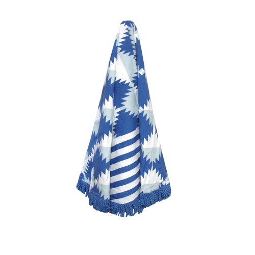 J.Elliot Home Arctic Round Cotton Turkish Towel Blue - Main Image