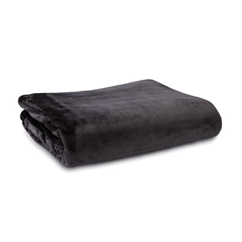 Ardor Lucia Luxury Push Blanket Charcoal Single - Main Image