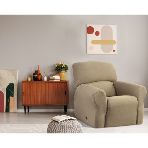 Elan Cambridge Extra-stretch Couch Cover Linen One Seater Recliner Linen - Main Image