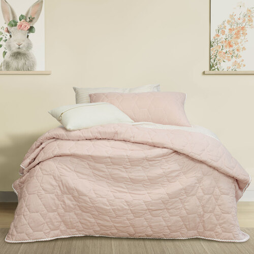 Jelly Bean Kids Bolston Pink Kids Coverlet Set Single/Double - Main Image