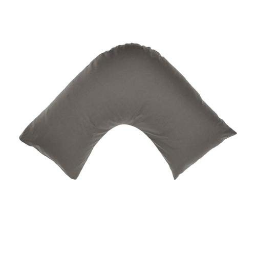 Algodon 300TC Cotton V Shape Pillowcase Charcoal - Main Image