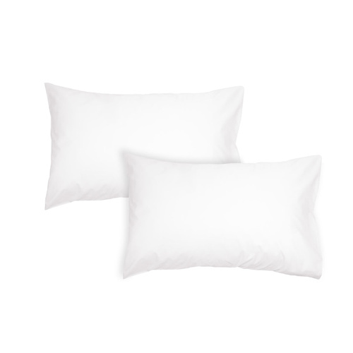 Algodon Pair of 300TC Cotton Standard Pillowcases White - Main Image