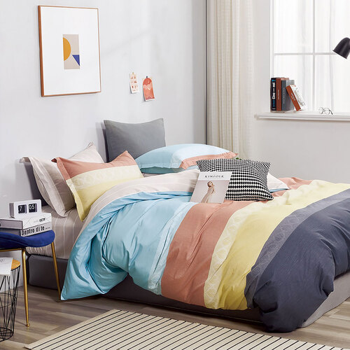 Ardor Cassie Cotton Sateen Quilt Cover Set Queen - Main Image