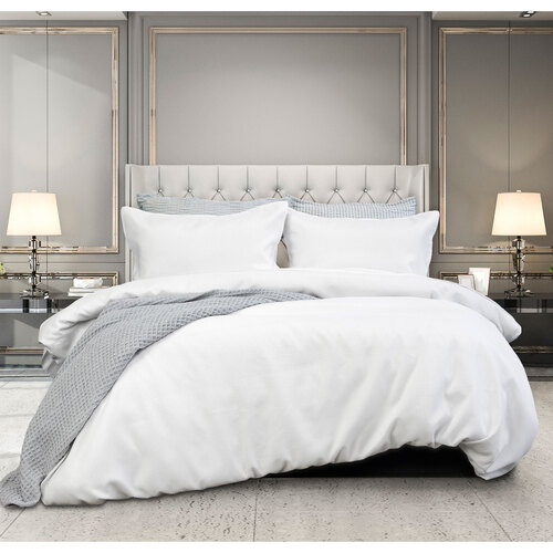 Ardor Florence Waffle White Quilt Cover Set King - Main Image