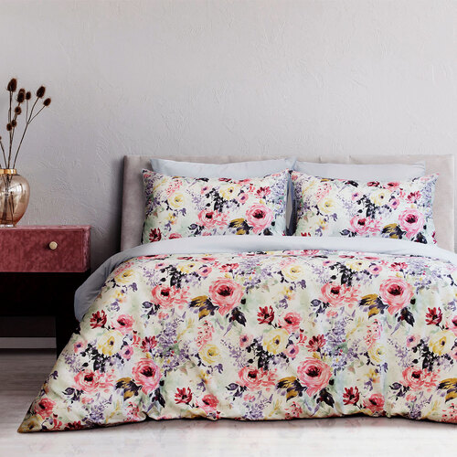 Ardor Holly Printed Floral Quilt Cover Set King - Main Image