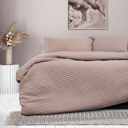 Ardor London Bark Embossed Quilt Cover Set Queen - Main Image