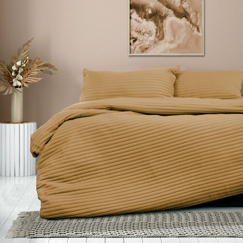 Ardor London Cinnamon Embossed Quilt Cover Set Queen - Main Image