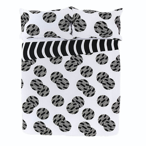 Apartmento Ontario Reversible Quilt Cover Set BLACK King - Main Image