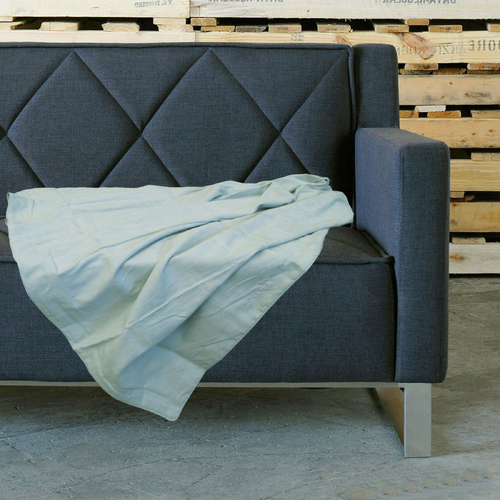Retro Home Portsea Faux Suede Throw 140x170 cm Duckegg - Main Image