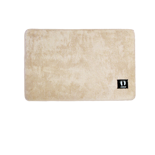 Asha Anti Slip Polyester Bath Mat 50 x 80 cm Latte - Main Image