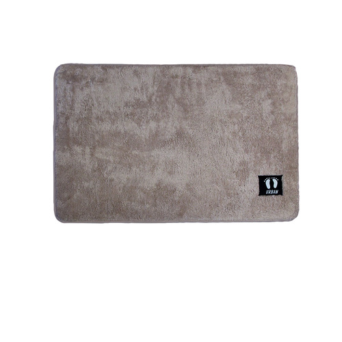 Asha Anti Slip Polyester Bath Mat 50 x 80 cm Mocha - Main Image