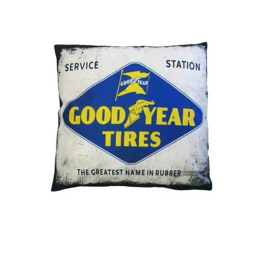 Australian Mancave Retro Cushion Good Year Tires 40 x 40 cm - Main Image