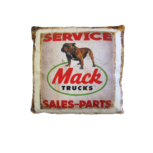 Australian Mancave Retro Cushion Mack Trucks Sales-parts 40 x 40 cm - Main Image
