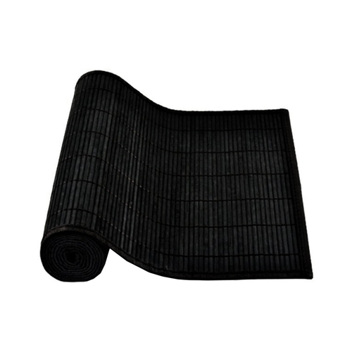 Narrow Slat Bamboo Table Runner 140 x 33cm Black - Main Image