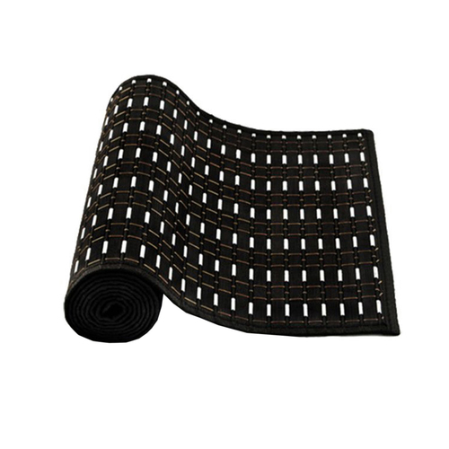 Streak Bamboo Table Runner 140 x 33cm Black Silver - Main Image