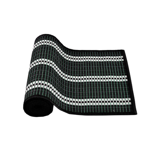 Victoria Bamboo Table Runner 140 x 33cm Black Silver - Main Image