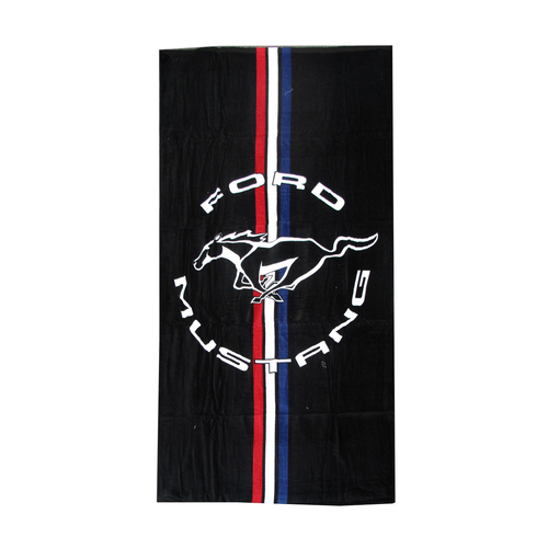 Ford Mustang Cars Printed 100% Cotton Beach Towel 75 x 150 cm - Main Image