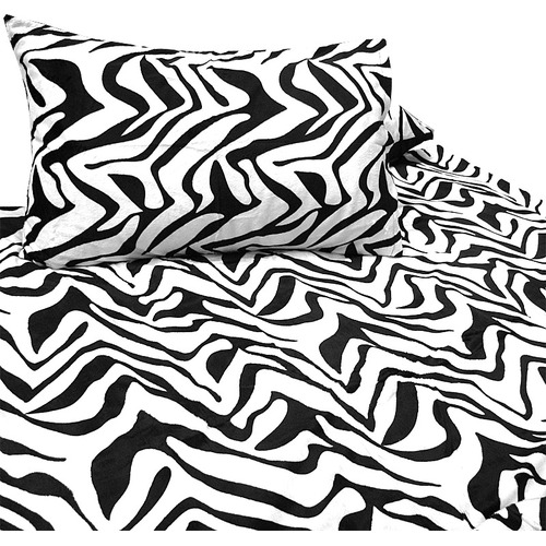Shangri-La Printed Faux Fur White Tiger Quilt Cover Set Queen - Main Image