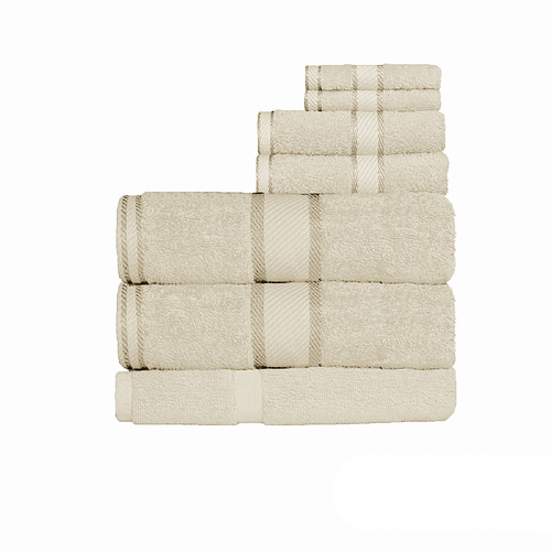 Kingtex 550gsm Cotton 7 Pce Bath Sheet Set Linen - Main Image