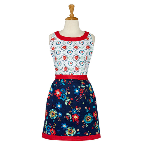 Ladelle Fiesta Ladies Women Kitchen / BBQ Cotton Apron - Main Image