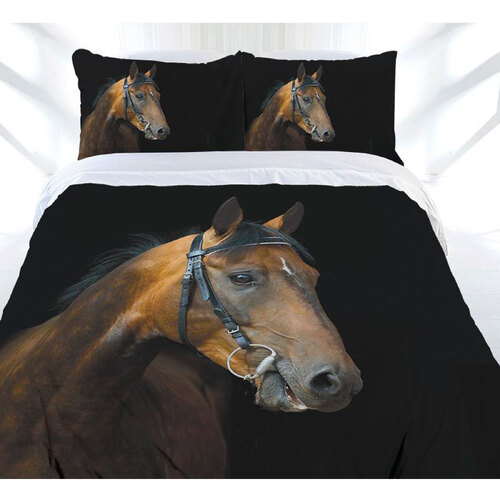 Just Home Dark Rider Quilt Cover Set Single - Main Image