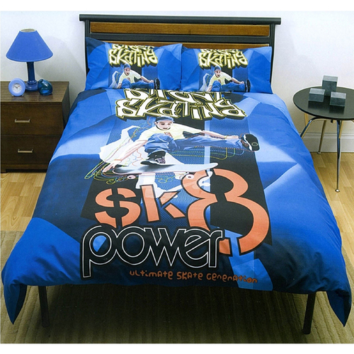 Just Home SK8 Skater Quilt Cover Set Double - Main Image
