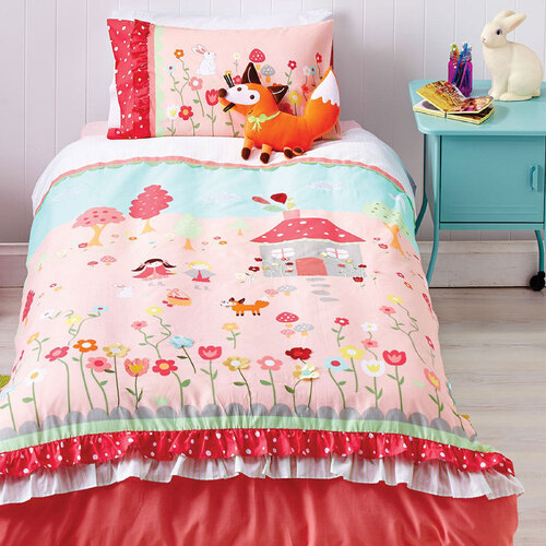 Cubby House Reversible Storybook Quilt Cover Set Double - Main Image