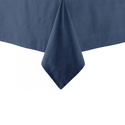 Ladelle Base Navy Linen Look 100% Cotton Tablecloth 150 x 300 cm - Main Image
