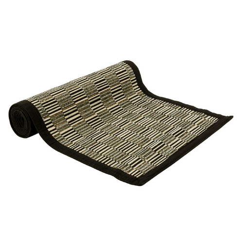 Ladelle Baku Kitchen / Dining Table Runner Black - Main Image
