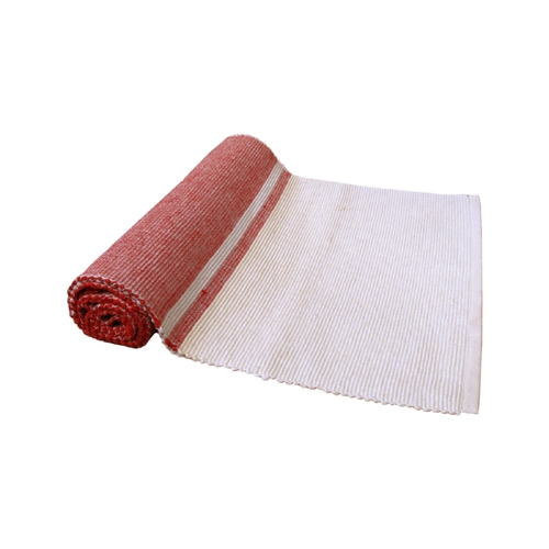Delta 100% Cotton Ribbed Red Table Runner 34 x 150 cm - Main Image
