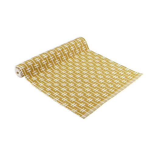 Ladelle Eden Ribbed Eco Recycled Cotton Table Runner 33 x 150 cm Zest - Main Image