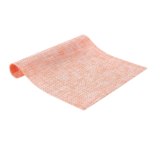 Ladelle Quality Vinyl Kitchen / Dining Table Runner Lohan Peach - Main Image