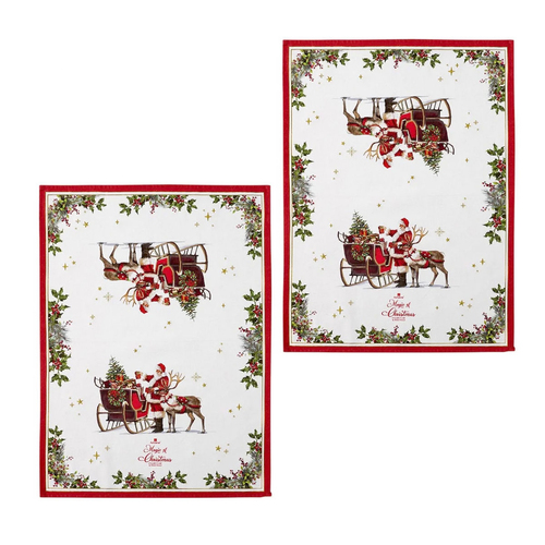 Ashdene Magic of Christmas by Richard Macneil Set of 2 Cotton Kitchen Towels 50 x 70 cm - Main Image