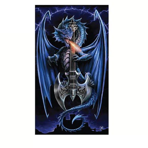 Anne Stokes Power Chord Beach Towel - Main Image