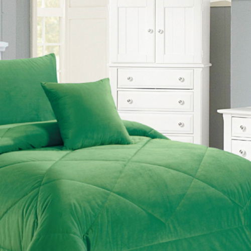 Georges Fine Linens Carrington Square Cushion Green 43 x 43 cm - Main Image