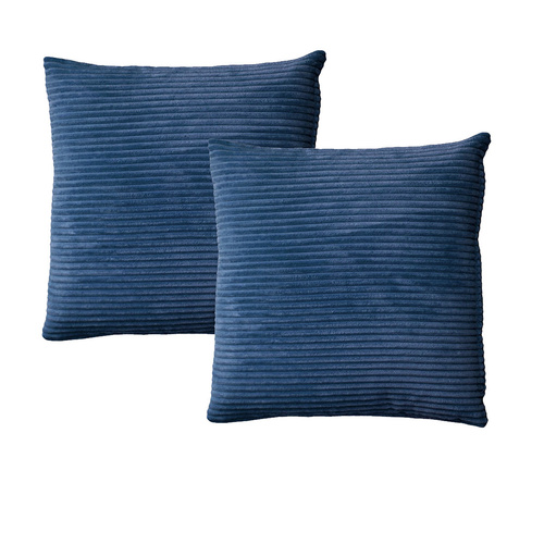 Alastairs Ruby Navy Pair of European Pillowcases - Main Image