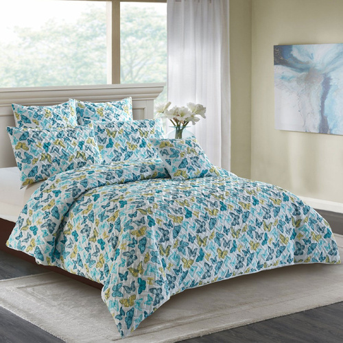 Georges Fine Linens Butterfly Quilt Cover Set - Queen - Main Image