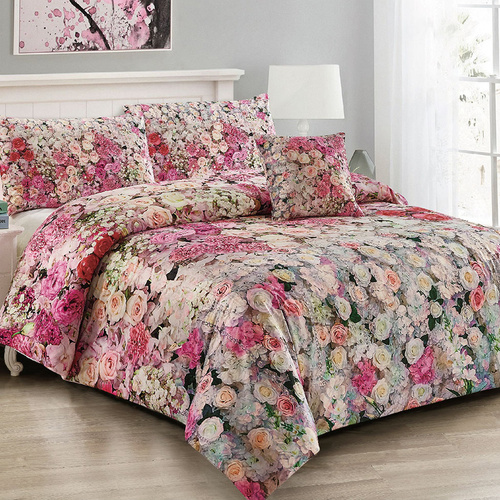 Georges Fine Linens Evaline Quilt Cover Set Queen - Main Image