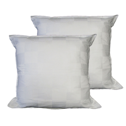 Orient Sense Pair of Dominic White European Pillowcases 65cm x 65cm - Main Image