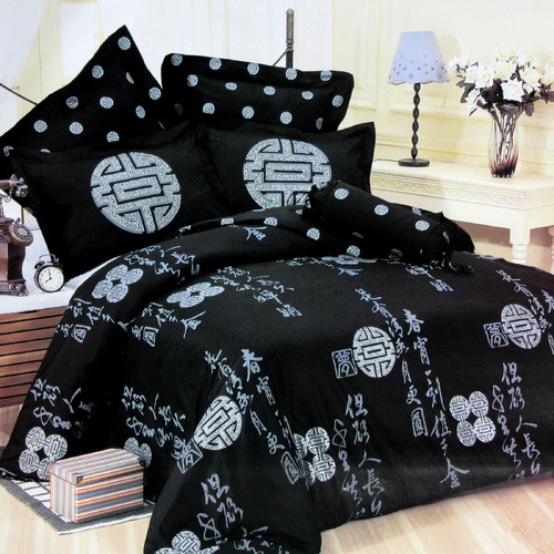 Orient Sense Fortune Ring Quilt Cover Set - Double - Main Image