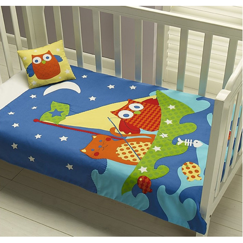 Jiggle & Giggle Owl Cat Comforter + Cushion - Main Image