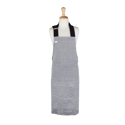 Rans Herringbone Black Cotton Apron - Main Image