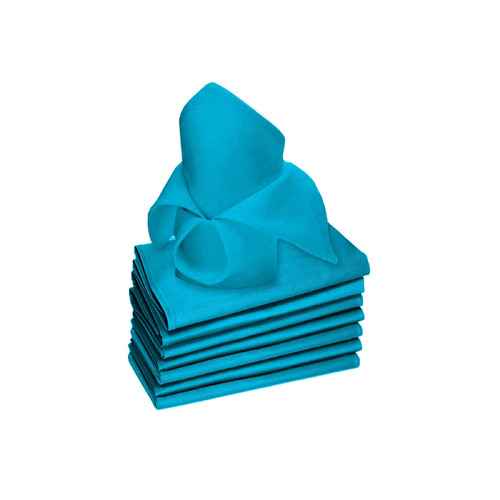 Rans Set of 8 Lollipop Cotton Napkins - Aqua - Main Image
