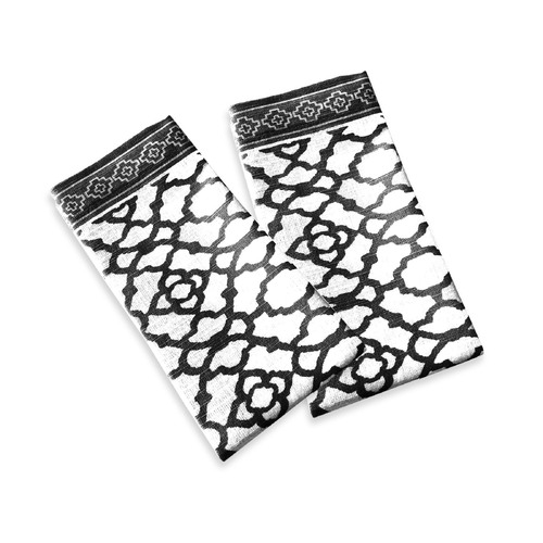 Rans Set of 2 Cotton Vintage Napkins - Black - Main Image