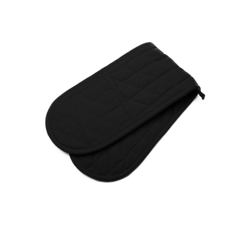 Rans Manhattan Black Cotton Double Oven Mitt - Main Image