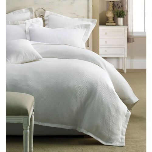 Rans Paris Waffle Quilt Cover Set White - Queen - Main Image